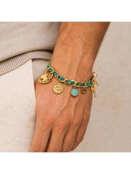 Salty - Turquoise Charm Link Bracelet