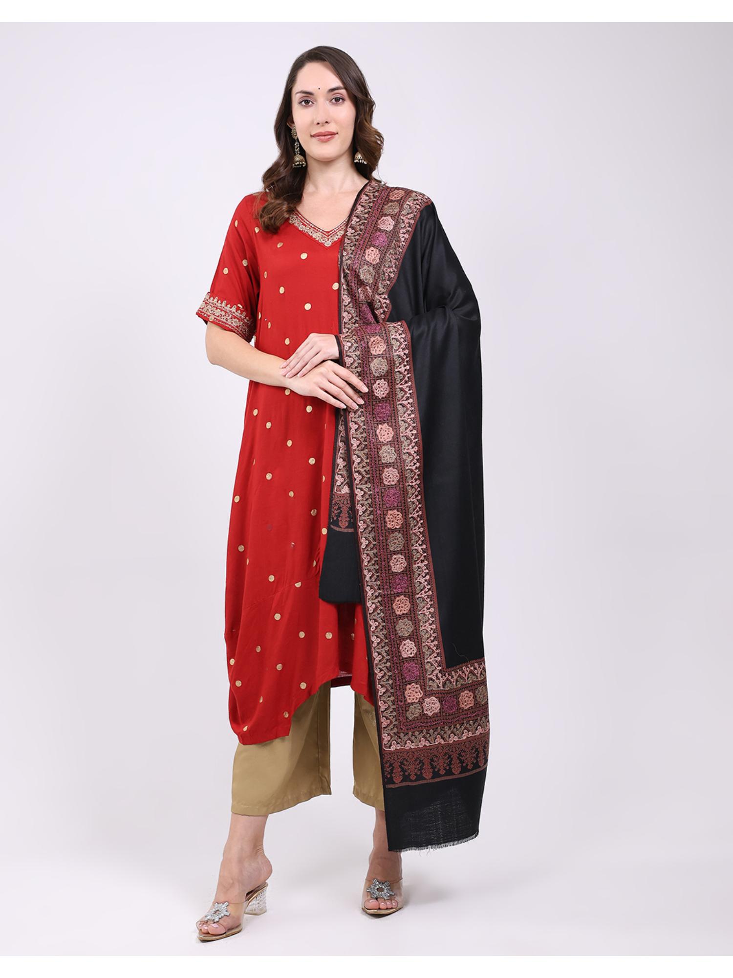 monte carlo Women Printed Woolen Winter Shawl-picture-13