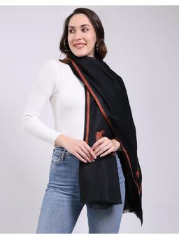 Monte Carlo - Women Embroidered Woolen Winter Shawl