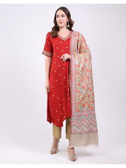 Monte Carlo - Women Printed Woolen Winter Shawl