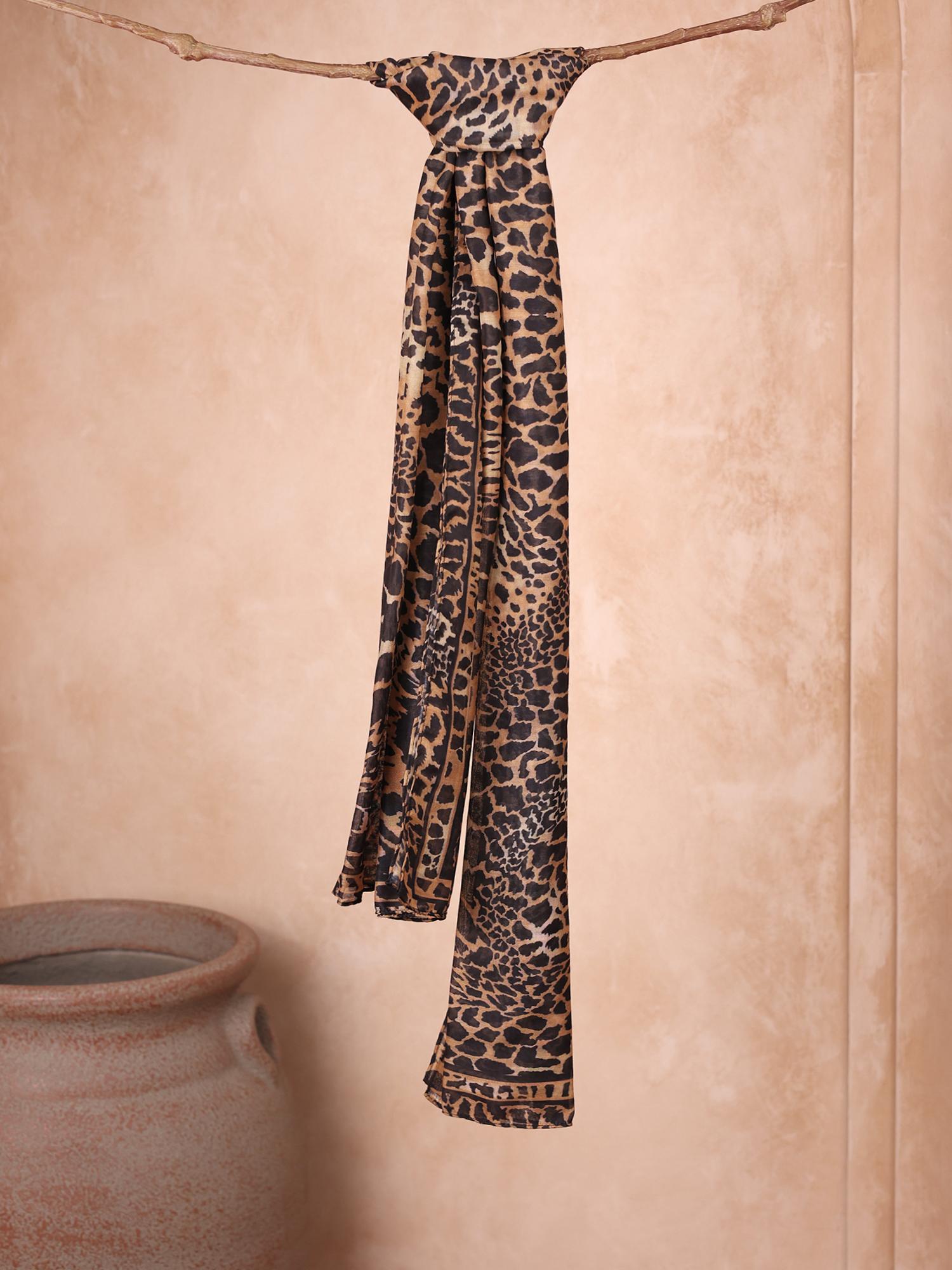 toniq Luxurious Animal Print Scarf-picture-36