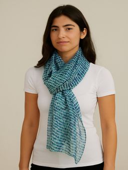 JEWELZ - Women Teal Printed Stole