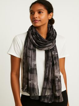JEWELZ - Women Black Printed Stole
