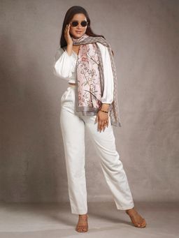 CrossKulture - Women Printed Satin Scarf