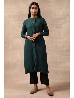 Folksong - Teal Solid Kurta