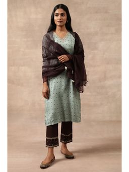 Folksong - Brown Solid Dupatta