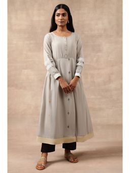 Folksong - Grey Aztec Kurta