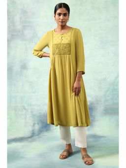 Folksong - Green Solid Kurta