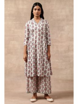 Folksong - Printed Kurta - White
