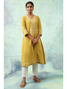 Folksong - Green Solid Kurta