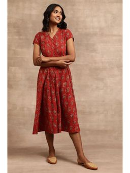 Folksong - Red Printed Dress