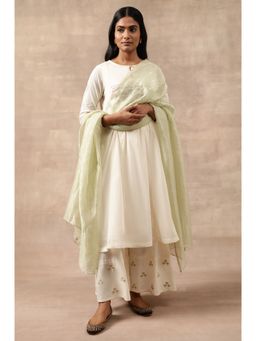 Folksong - Green Stripes Dupatta