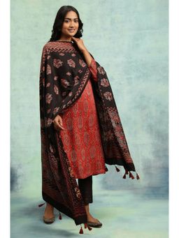 Folksong - Black Printed Dupatta