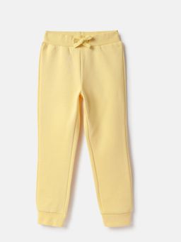 United Colors of Benetton - Solid Regular Fit Branding joggers - Yellow