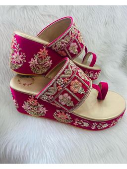 Shiveen Shiveen - Womens Chakra Bridesmaid Handmade Wedges Heels