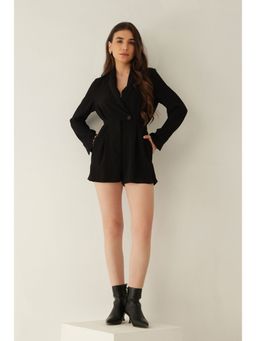 Enness Studio - Anna Black Playsuit