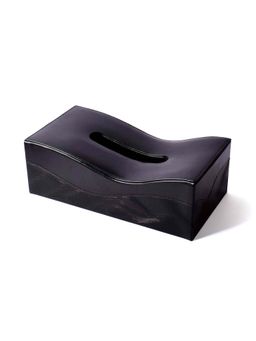 ICHKAN - Wave Rectangle Tissue Box Black