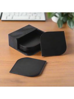ICHKAN - Wave Coasters Set Of 6 Black