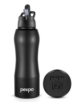 Pexpo - Belly Knight Black Stainless Steel Fridge Bottle/Sipper