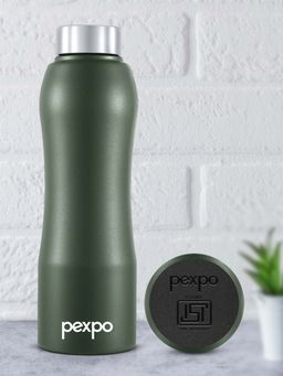 Pexpo - Bistro Military Green Stainless Steel Fridge Bottle - 1000 Ml