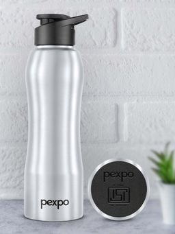 Pexpo - Bistro Silver Stainless Steel Fridge Bottle/Sipper - 1000 Ml
