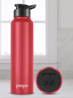 Pexpo - Chromo Crimson Red Stainless Steel Fridge Bottle/Sipper - 1000 Ml
