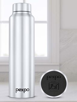Pexpo - Chromo Silver Stainless Steel Fridge Bottle/Sipper - 1000 Ml