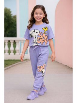 devils n angels - Lavender Snoopy Co-Ord Set