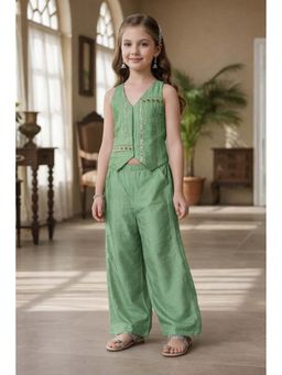 devils n angels - Olive Green Co-Ord for Girls