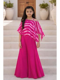 devils n angels - Pink Cape Style Top With Sharara