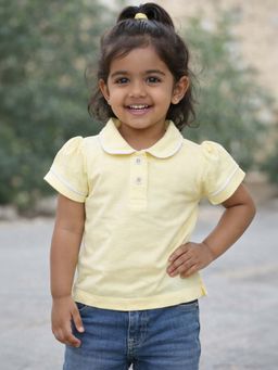 Mi Arcus - Cotton Solid Collar Neck Polo T Shirt