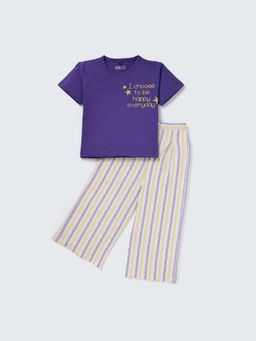 Nite Flite - Little Reminder Wide Legged Pant With T-Shirt
