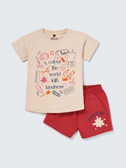 Nite Flite - Colour The World Kids Shorts With T-Shirt