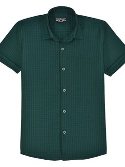 CHARCHIT - Boys Half Sleeves Shirt Green