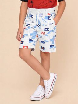 U.S. POLO ASSN. - Kids Boys Graphic Printed Relaxed Fit Shorts Multi-Color