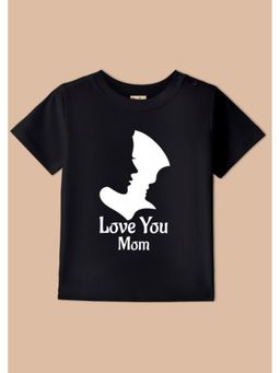 BLUSHES - Half Sleeves Love You Mom Printed T-Shirt