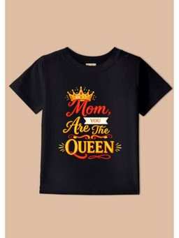 BLUSHES - Half Sleeves Mom You Are The Queen Typography T-Shirt