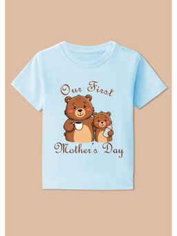 BLUSHES - Half Sleeves Our First Mother's Day Printed T-Shirt