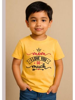 BLUSHES - Half Sleeves Mom I Love You So Much Typography T-Shirt