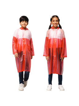 The Clownfish - Wet Wild Series Unisex Single Layer Pvc Longcoat- Pink