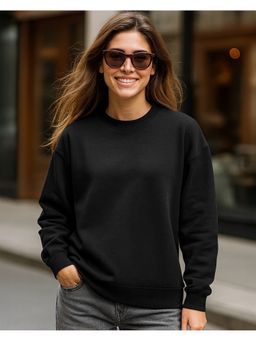 Bewakoof - Women's Black Oversized Sweatshirt