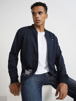 Lee - Mens Solid Blue Slim Jacket