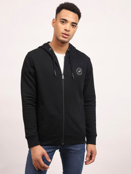 Lee - Men Solid Black Slim Fit Jacket