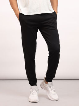 Lee - Mens Solid Black Joggers