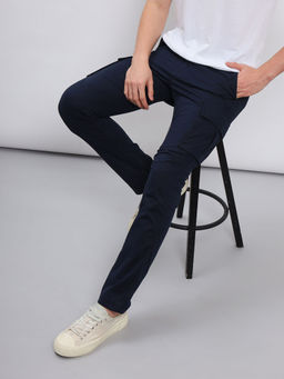 Lee - Mens Solid Blue Trouser