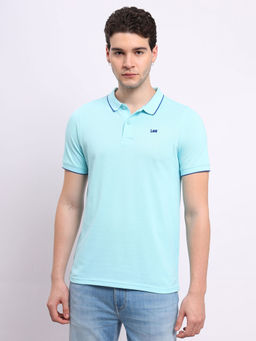 Lee - Men Logo Aqua Slim Fit Polo T-Shirt