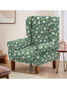 Chumbak - Begum Wing Chair - Spring Marigold