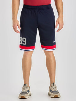 Black Panther - Men Navy Blue Acti Fit Basketball Shorts