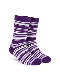 Dynamocks - Men & Women Cotton Stripes Crew Length Multi-Color Socks