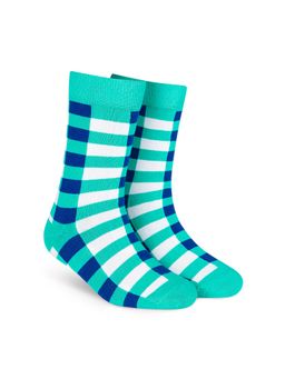 Dynamocks - Men & Women Cotton Checks Crew Length Multi-Color Socks